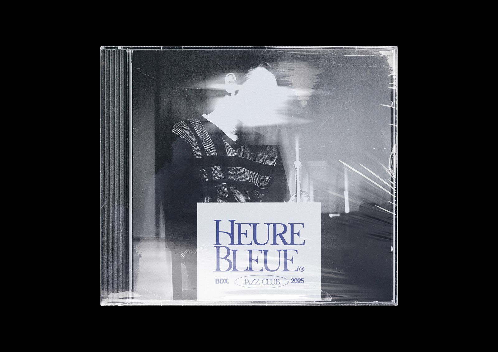 Pochette CD argentique de l’album de lancement du club de jazz Heure Bleue