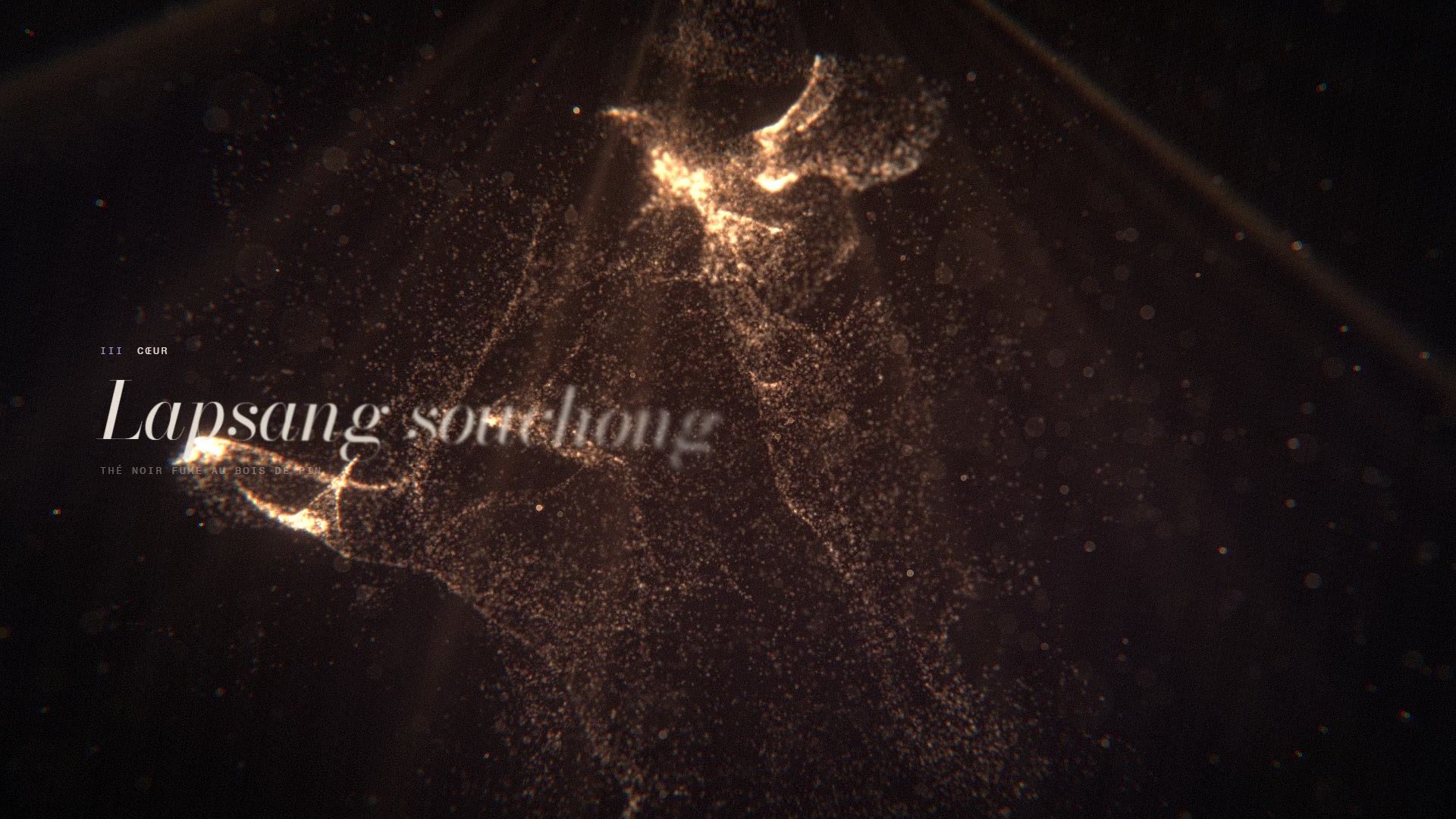 Film Lavis N°3 : particules cuivrées, note de cœur lapsang souchong